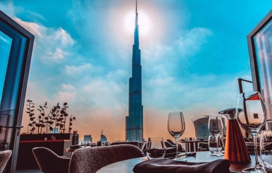 Burj Khalifa – Combo Ticket – At the top (124 floor) + Roof top – Lunch
